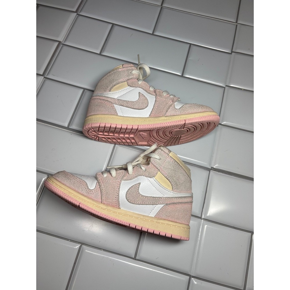 Kids Jordan Air Jordan 1 Retro High OG 'Washed Pink' Toddler 10C - Picture 5 of 14